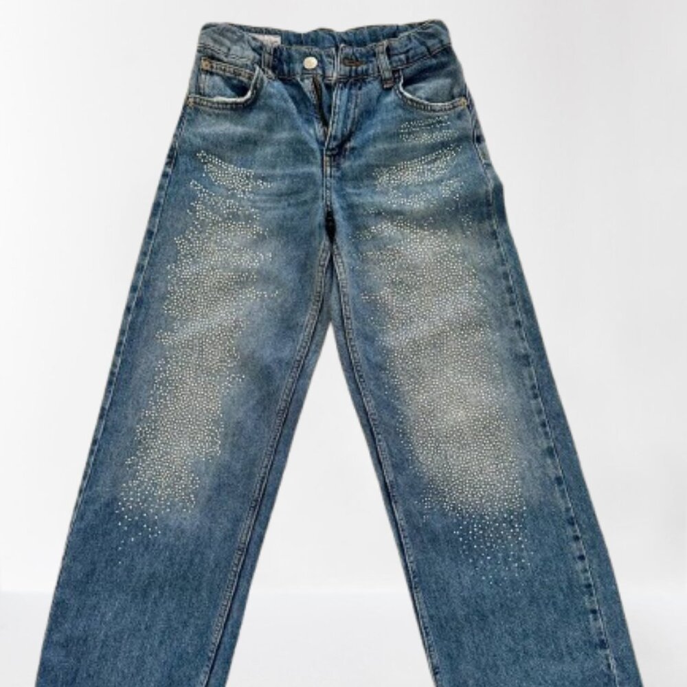 ZARA Jeans, limited edition — a stylish model with rhinestones!